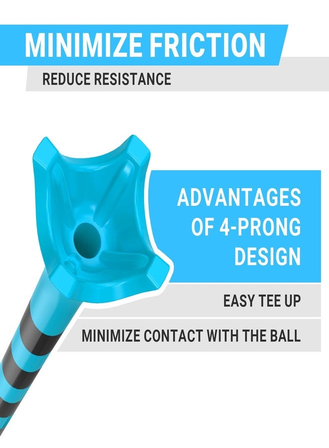 Full Choice100 Pack 3-1/4" Plastic Golf Tees, Enhanced Durability & Stability, Engineered to Minimize Friction and Side Spin - Image 3
